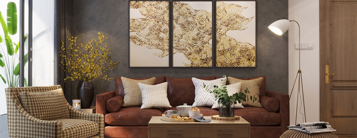 Nội thất nhà đẹp với tông màu xanh xám cực thu hút